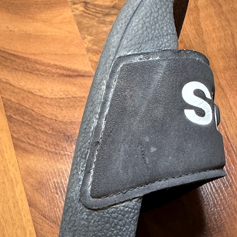 Adidas Kids Black Slide Sandals - Picture 6 of 7